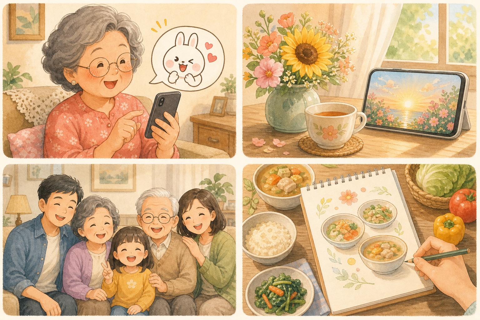 ChatGPT Image 2.0 指令大全：20 組婆婆媽媽最愛提示詞，LINE 貼圖、早安圖、全家福、子孫圖、插畫菜單一次整理的生活情境封面圖