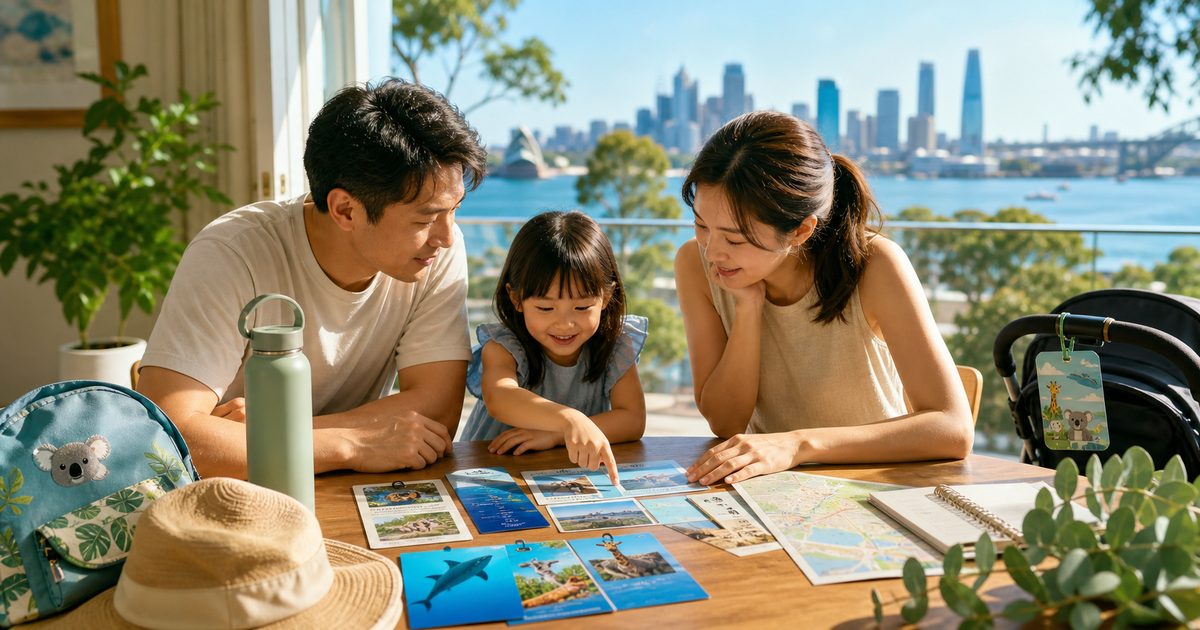 2026 澳洲親子景點票怎麼買：官方景點站、KLOOK、KKday 如何分工？的生活情境封面圖