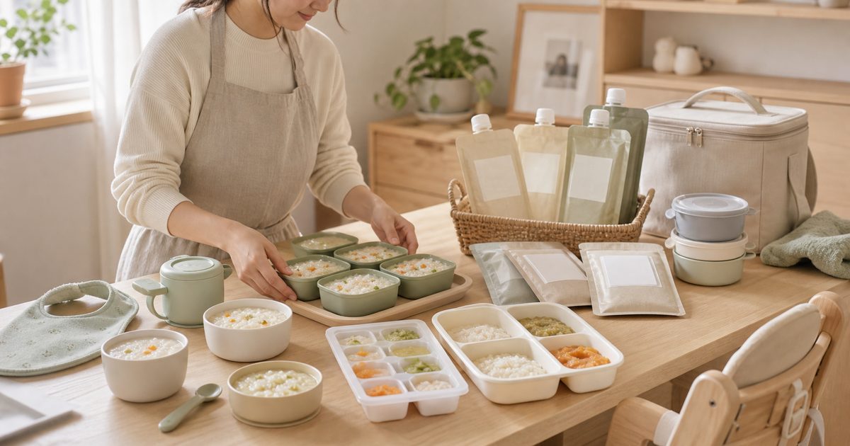 2026 副食品怎麼省力：小寶寶粥、燉飯與常溫備餐的選擇順序的生活情境封面圖