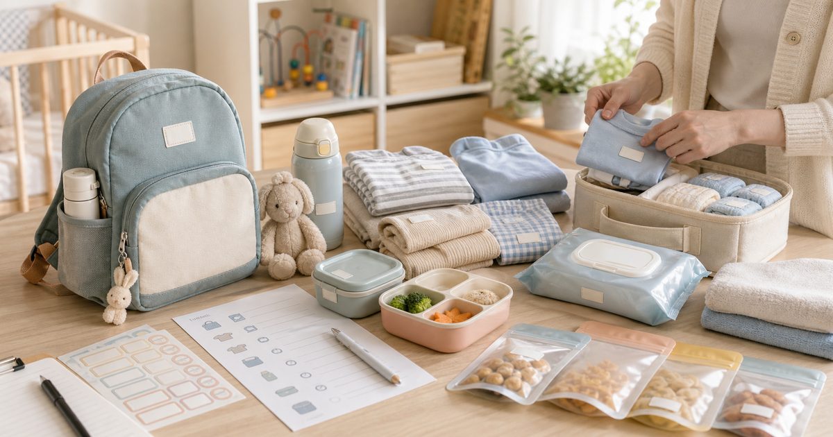 2026 托嬰前一週要先準備什麼：備品、標記、陪玩與每日分裝 checklist的生活情境封面圖