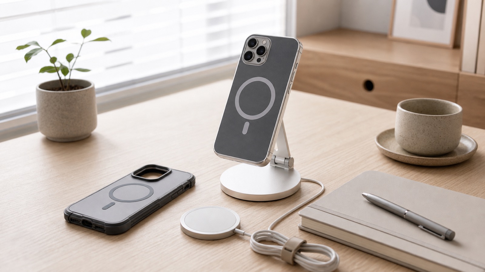 2026 手機支架與 MagSafe 配件推薦：PITAKA、Spigen、Alto 怎麼選的生活情境封面圖