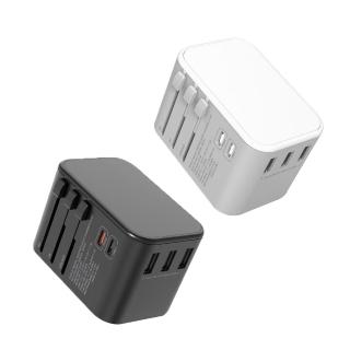 【DA】CB-TC335 多合一國際電壓萬用旅行充電器 PD+QC(充電頭/充電器/萬用充電頭/快速充電)，圖片來源：momo 商品頁 / 泰緯興業社