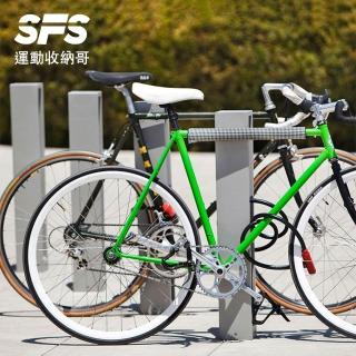 【SFS】卡位式直立自行車停車架(腳踏車直立架 支撐架 腳踏車停車架 戶外自行車存放處推薦)，圖片來源：momo 商品頁 / 成長智能有限公司