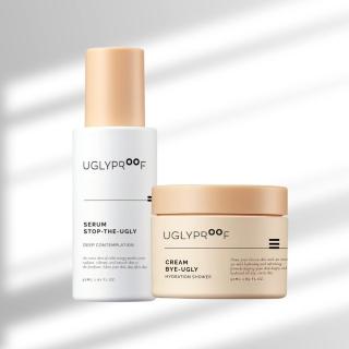 【UGLYPROOF】黃色營養霜50ml + 精華30ml 套組 全天候保濕 深層滋潤 修護 純素 官方直營(韓國原廠公司貨)，圖片來源：momo 商品頁 / 全球通國際有限公司