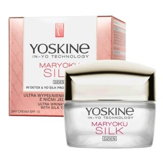 【YOSKINE】魔幻絲綢SPF10日間抗皺霜50ml 蠶絲線 大豆蛋白 全天候保濕 官方正貨(日霜),圖片來源:momo 商品頁 / 全球通國際有限公司