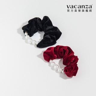 【vacanza】絨毛復古 髮圈 大腸圈(髮飾 髮束 生日禮物),圖片來源:momo 商品頁 / 假期國際有限公司