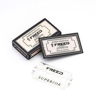 【FREED】雙刃刮鬍刀片（10片裝 / 通用雙刃安全刮鬍刀）1入 Double Edge Blades 客製化刻字 生日禮物，圖片來源：momo 商品頁 / 永利國際有限公司
