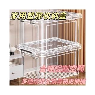 透明收納箱 家用塑膠收納盒 衣櫃衣物大容量玩具零食整理儲物箱子，圖片來源：momo 商品頁 / 新奈企業社