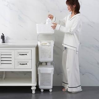 家用浴室臟衣籃加厚款大號洗衣籃臟衣服收納籃新款疊加籃子可移動，圖片來源：momo 商品頁 / 艾麗芬國際有限公司